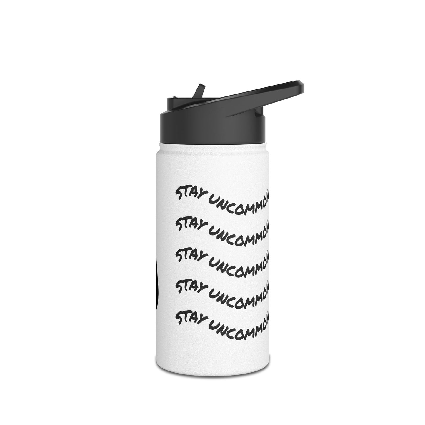 Stay Uncommon Panda Stainless Steel Water Bottle