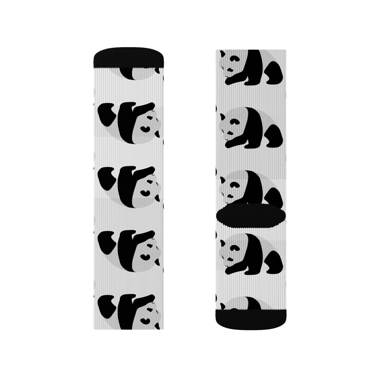 The Uncommon Panda Pattern Crew Socks