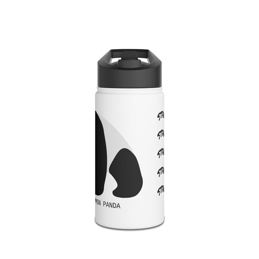 Stay Uncommon Panda Stainless Steel Water Bottle