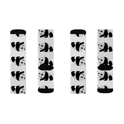 The Uncommon Panda Pattern Crew Socks