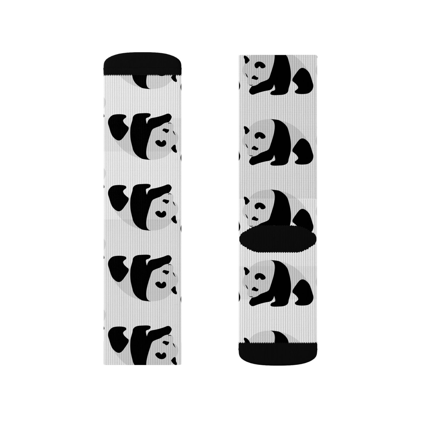 The Uncommon Panda Pattern Crew Socks