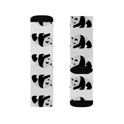The Uncommon Panda Pattern Crew Socks