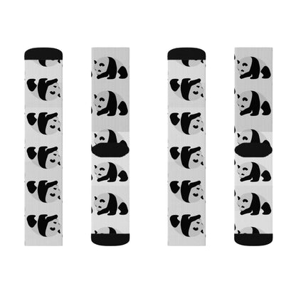 The Uncommon Panda Pattern Crew Socks