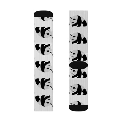 The Uncommon Panda Pattern Crew Socks