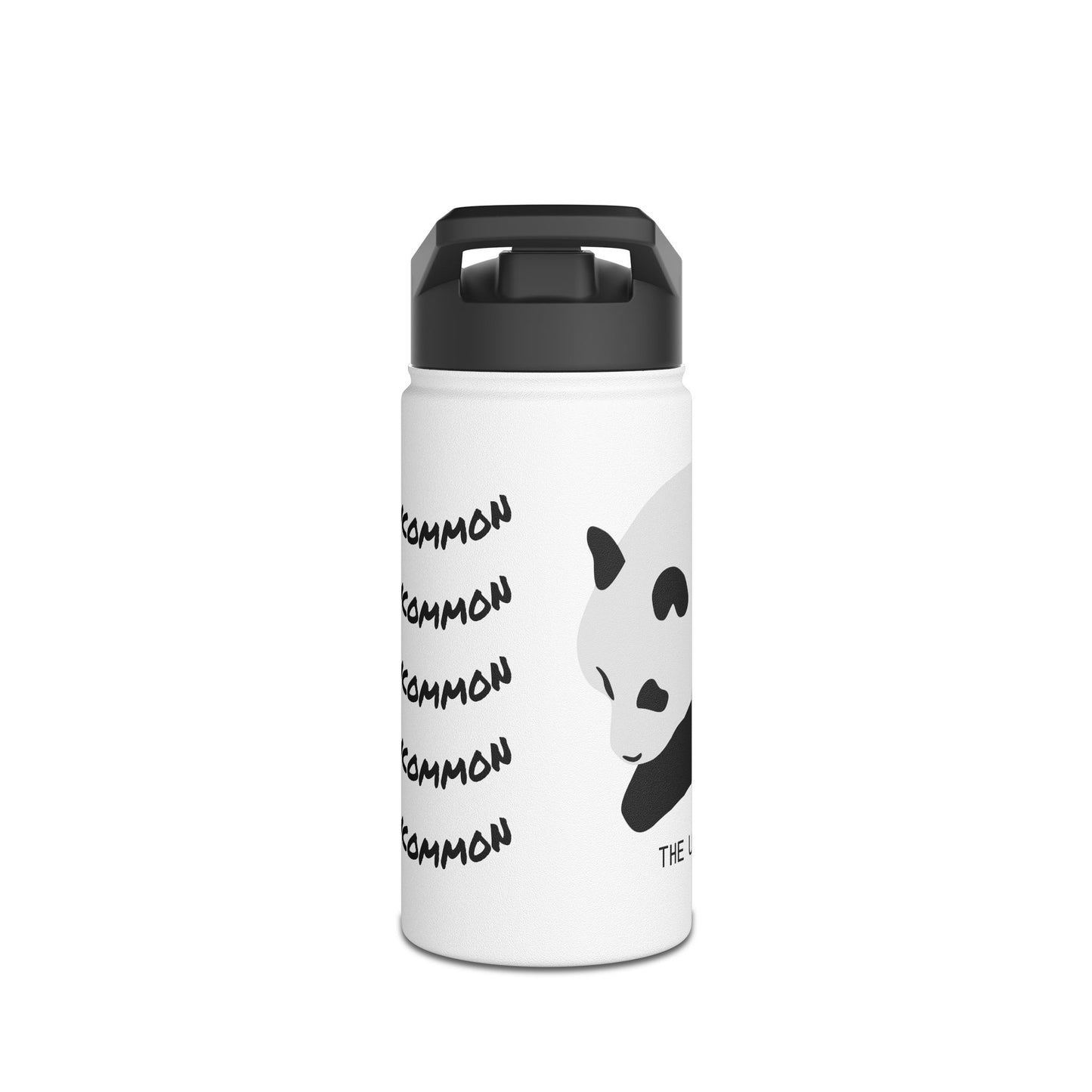 Stay Uncommon Panda Stainless Steel Water Bottle