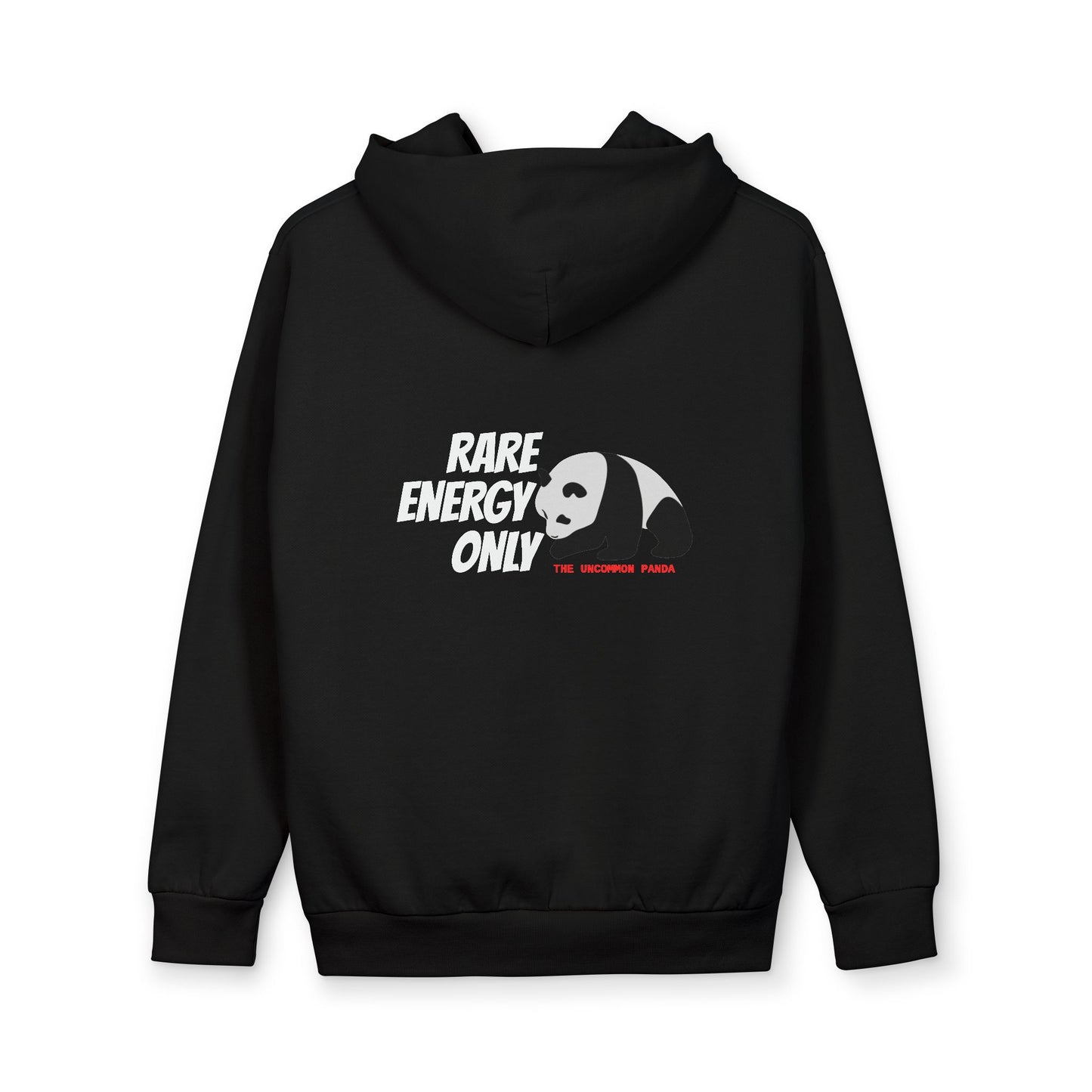 'Rare Energy Only' Panda Graphic Hoodie