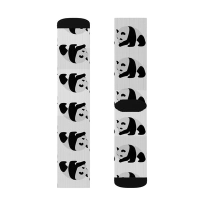 The Uncommon Panda Pattern Crew Socks